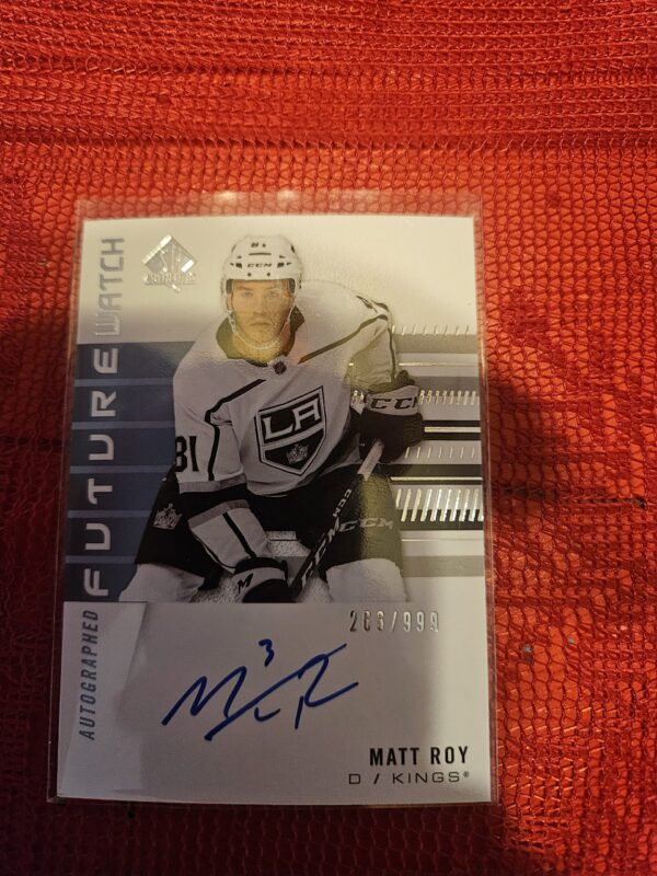 upper deck sp authentic Matt Roy Future Watch Auto 266/999 #207