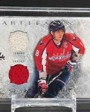 2012-13 Upper Deck Artifacts Dual Jersey 2-Color #2 Alex Ovechkin Washington Capitals