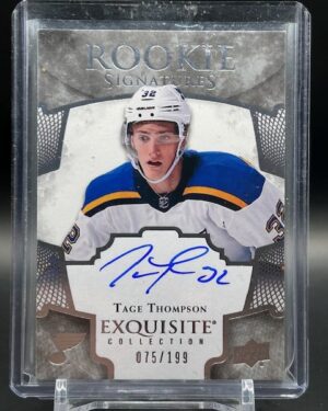 2017-18 UD Ice Exquisite Rookie Signatures Tage Thompson auto #ERS-TT /199