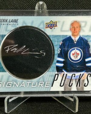 2016-17 UD Trilogy Patrik Laine Signature Pucks Auto #SP-PL, Winnipeg Jets