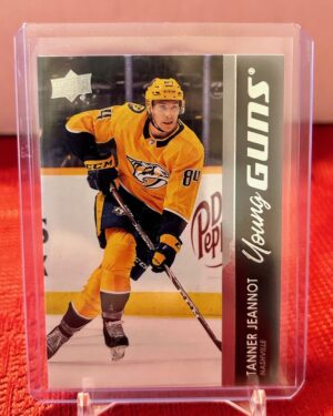 Tanner Jeannot 2021-22 Upper Deck Series 1 Young Guns Rookie RC #222 hockey card