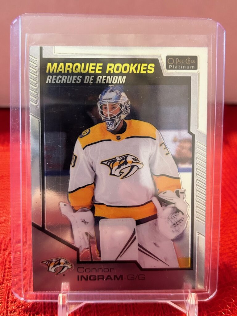 2020-21 O-Pee-Chee Platinum Marquee Rookies Connor Ingram #180 Nashville Predators