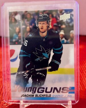 2019-20 Upper Deck Update Young Guns Joachim Blichfeld #523 rookie hockey card, collectible NHL rookie card