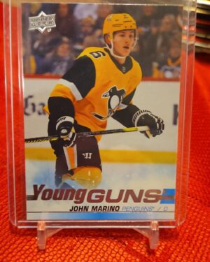 2019-20 Upper Deck Series 2 Young Guns #458 John Marino rookie, Pittsburgh Penguins, mint