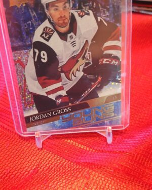 2020-21 Upper Deck Series 2 Young Guns Speckled Rainbow Foil #466 Jordan Gross Arizona Coyotes