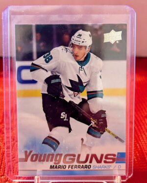 2019-20 Upper Deck Series 1 Young Guns #230 Mario Ferraro rookie, San Jose Sharks, mint