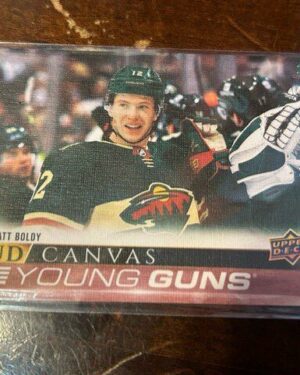2022-23 Upper Deck Young Guns UD Canvas Matt Boldy Rookie Card #C93 Minnesota Wild hockey card