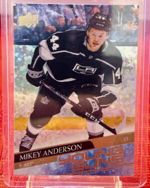 2020-21 Upper Deck Series 1 Young Guns Speckled Rainbow Foil #233 Mikey Anderson Los Angeles Kings