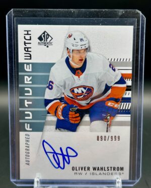 2019-20 Upper Deck SP Authentic Future Watch Auto #187/999 Oliver Wahlstrom New York Islanders