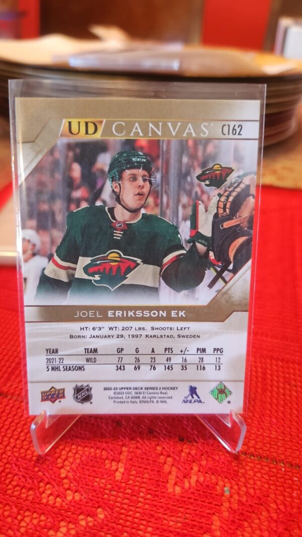 2022-23 Upper Deck Series 2 canvas #C162 Joel Eriksson - Image 2