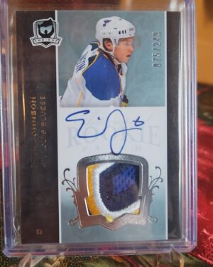 2007-08 The Cup Rookie Patch Auto /249 #123 Erik Johnson St. Louis Blues