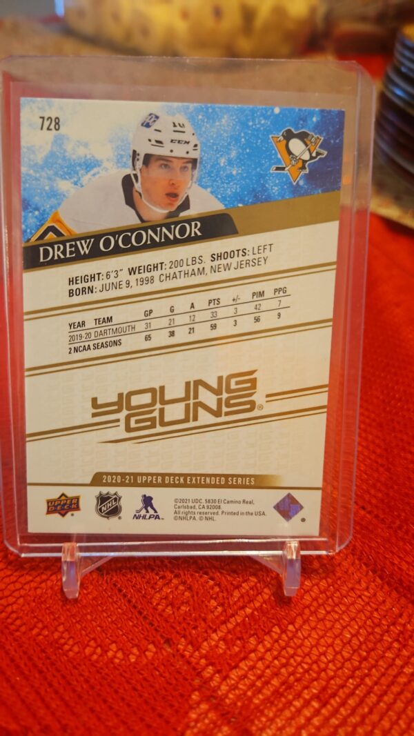 Drew O'CONNOR Speckled Foil Young Guns #728 - Image 2