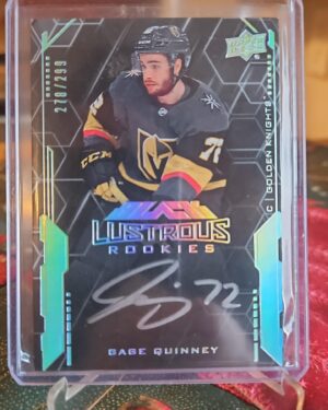 2020-21 Spx Upper Deck Black Lustrous Signatures /299 #LS-GQ Gage Quinney