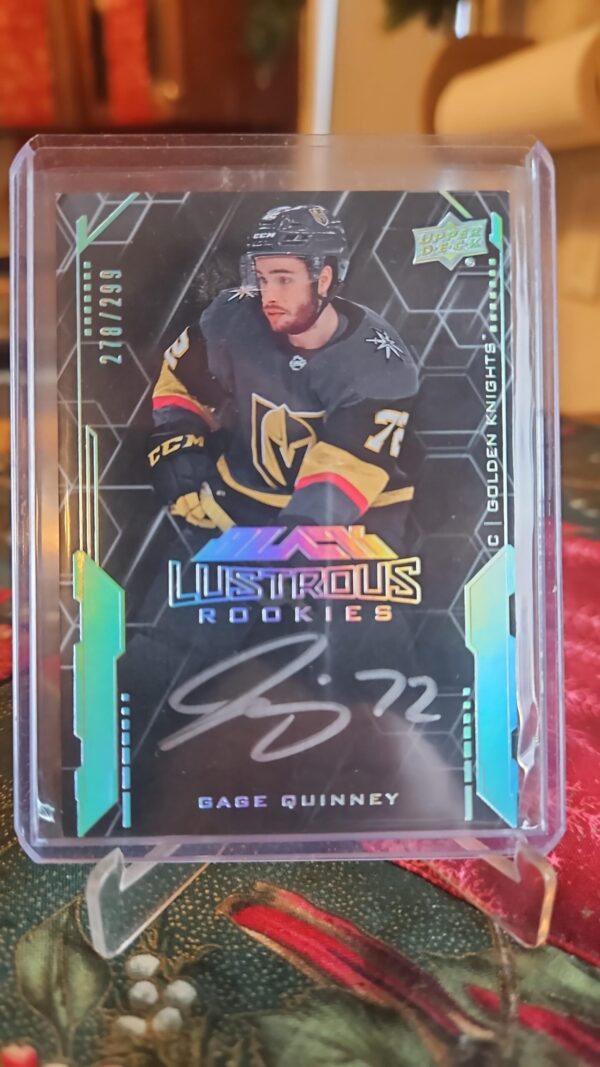 2020-21 Spx Upper Deck Black Lustrous Signatures /299 #LS-GQ Gage Quinney