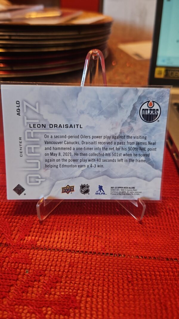 2021-22 Upper Deck Allure Quartz Leon Draisaitl #AQ-LD - Image 2