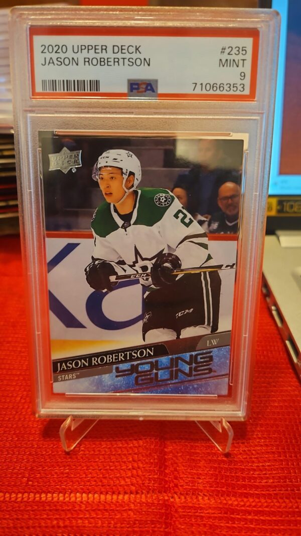 2020-21 Upper Deck Young Guns Jason Robertson #235 psa9