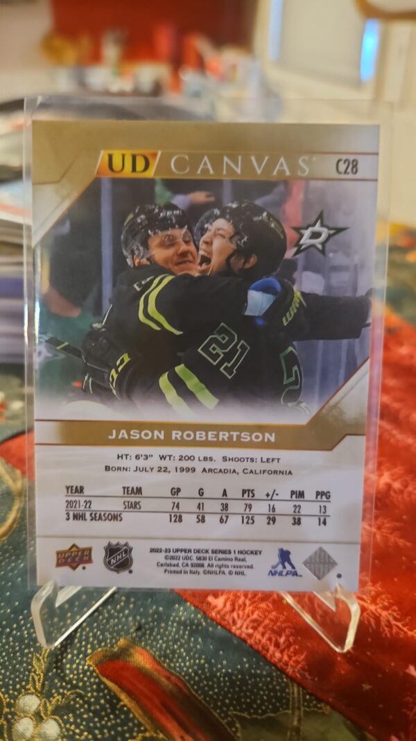 2022-23 Upper Deck Series 1 Jason Robertson #C28 - Image 2