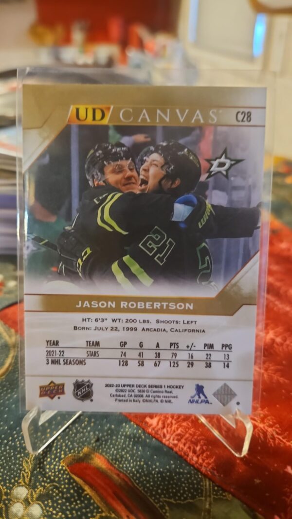 2022-23 Upper Deck Series 1 Jason Robertson #C28 - Image 2