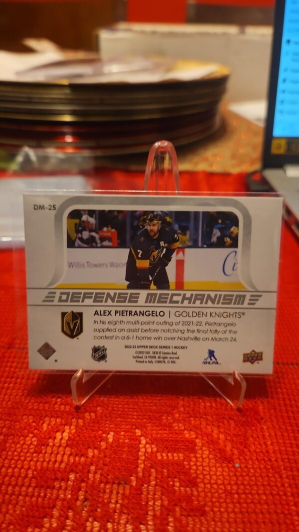 2022-23 Upper Deck Defense Mechanism Alex Pietrangelo #dm-25 - Image 2