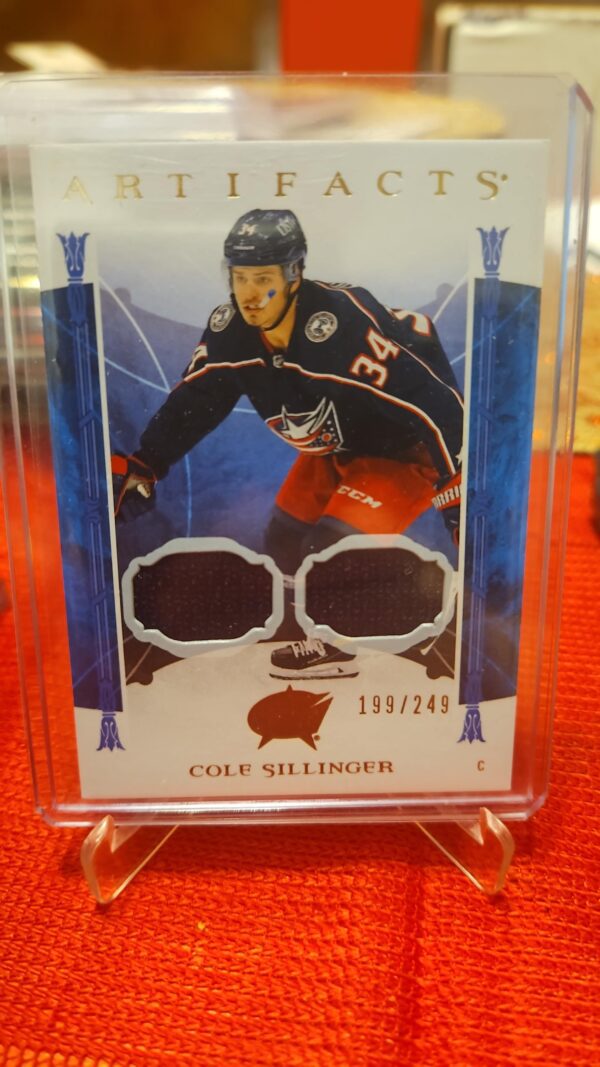 2022-23 Upper Deck Artifacts #95 Dual Jersey Patch /249 Cole Sillinger