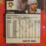 2020-21 o-pee-chee platinum Matte Pink Kris Letang #24 - Image 2