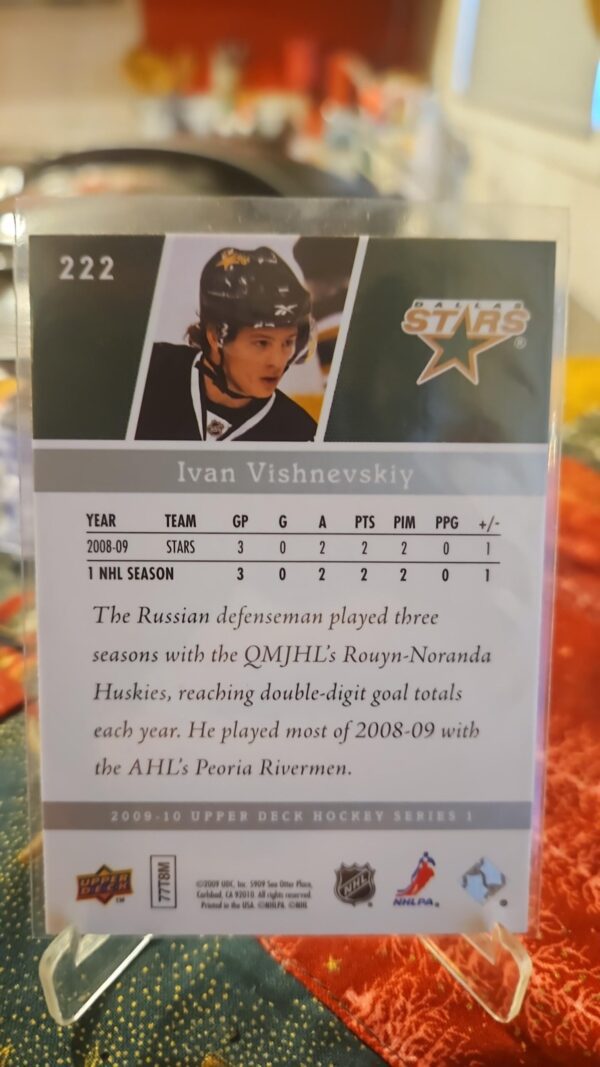 2009-10 Upper Deck Young Guns #222 Ivan Vishnevskiy - Image 2