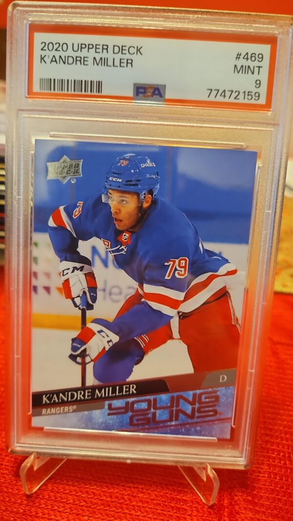 2020-21 Upper Deck Young Guns K'Andre Miller #469 psa9