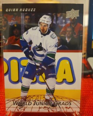 22-23 Upper Deck Quinn Hughes World Junior Grads Insert #24