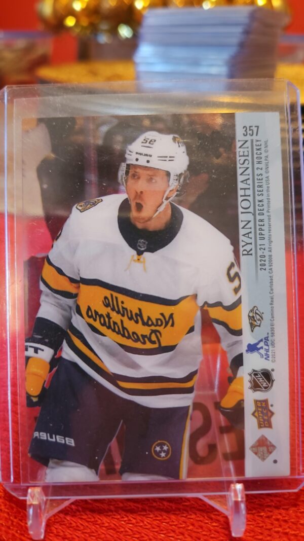 2020-21 Upper Deck Clear Cut base #357 Ryan Johansen - Image 2