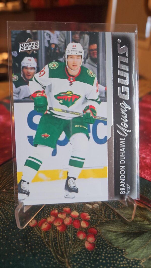 2021-22 Upper Deck Series 2 Young Guns #474 Brandon Duhaime - Image 2