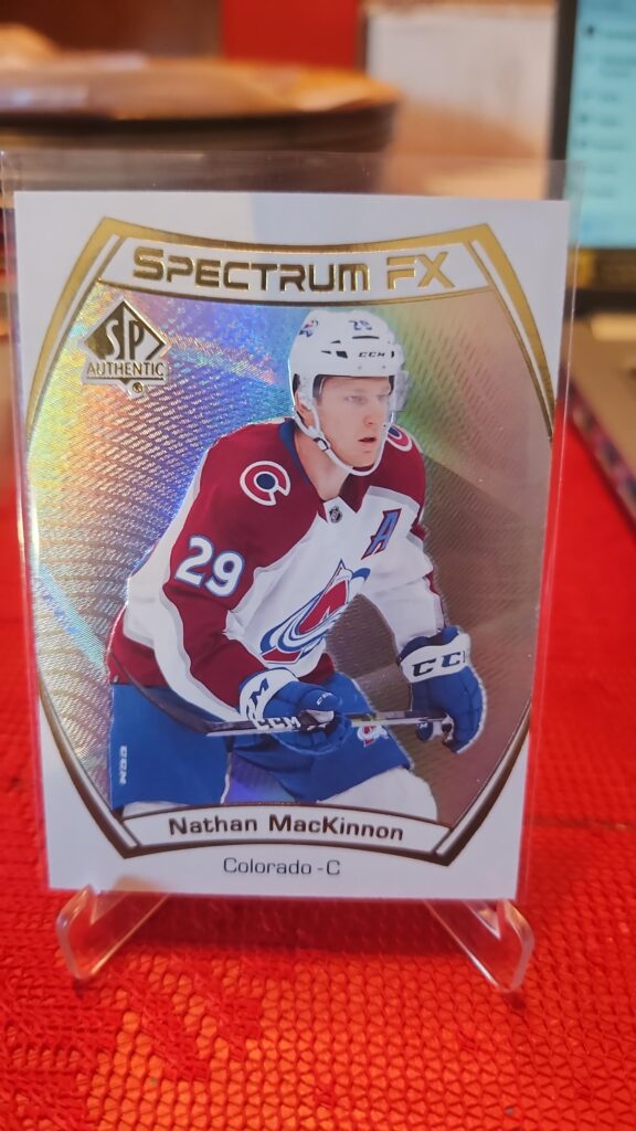Nathan MacKinnon 2021-22 SP Authentic Spectrum FX #S-35 Colorado Avalanche hockey card