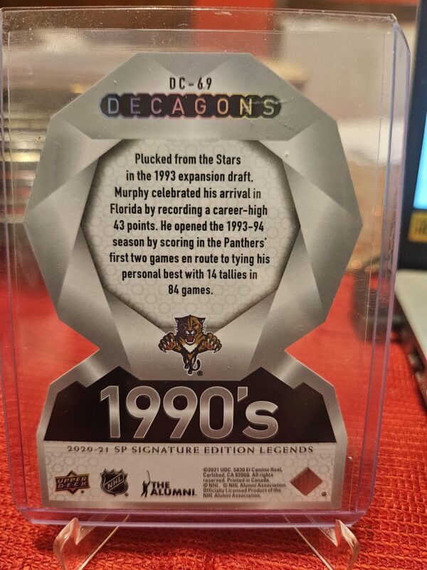 20220-21 Sp signature Legends Decagons #dc-69 Gord Murphy - Image 2