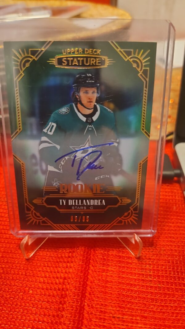 2020-21 Upper Deck Stature Green /85 #180 Ty Dellandrea