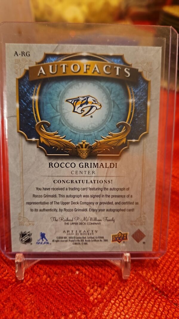 Artifacts AutoFacts Rocco Grimaldi #A-RG 2021 - Image 2