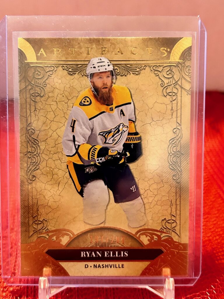 2020-21 Upper Deck Artifacts Copper Ryan Ellis #6 /299 limited edition Nashville Predators hockey card