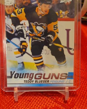 2019-20 Upper Deck Series 1 Young Guns #231 Teddy Blueger rookie, Pittsburgh Penguins, mint