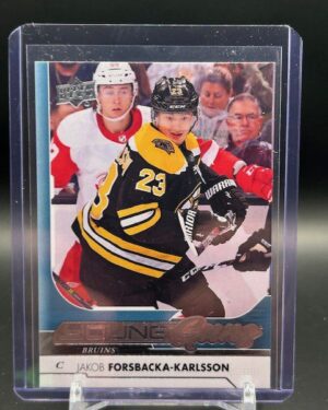 Jakob Forsbacka-Karlsson 2017-18 Upper Deck Young Guns Series 1 #235 rookie hockey card