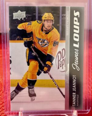 Tanner Jeannot 2021-22 Upper Deck Young Guns French Variant #222 hockey card