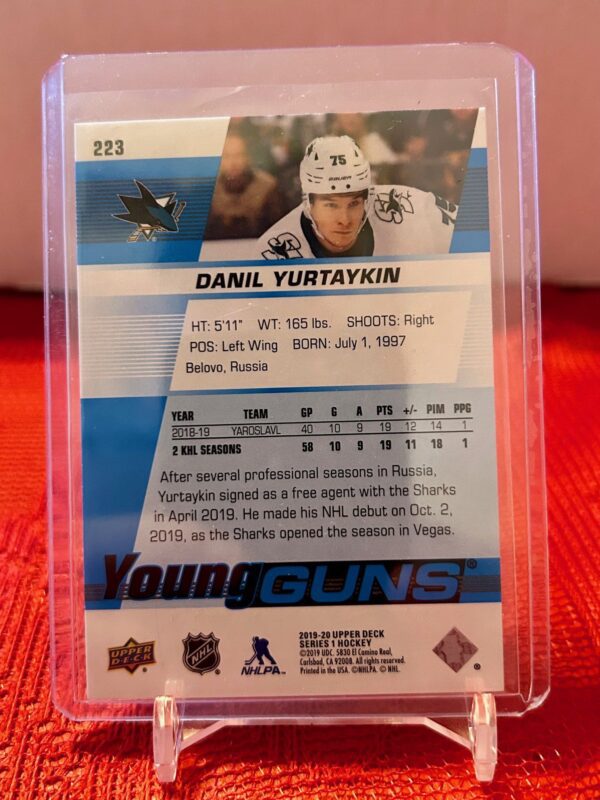 2019-20 Upper Deck Young Guns Danil Yurtaykin #223 - Image 2