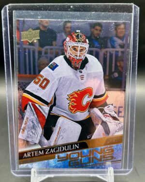 2021 Upper Deck Silver Foil Young Guns Artem Zagidulin Rookie Card #244 Series 1 hockey card