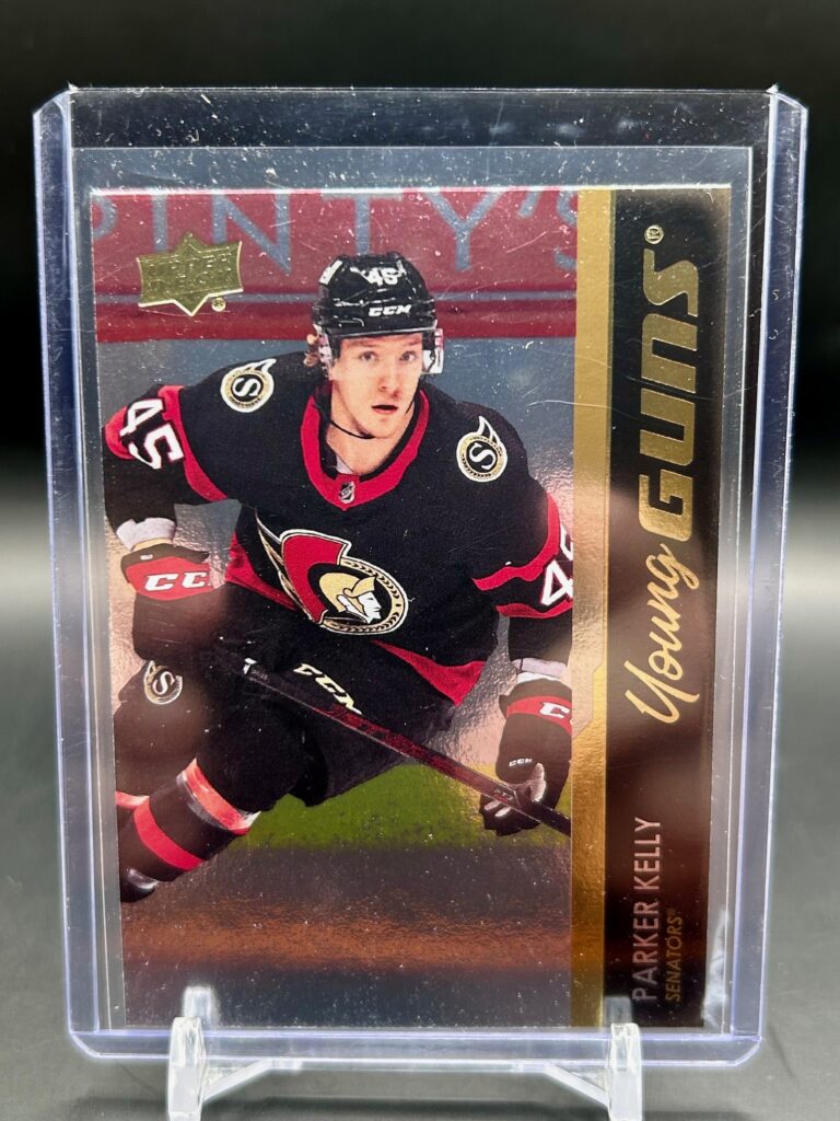 Parker Kelly 2021-22 Upper Deck Series 1 Silver Foil Young Guns #240 Ottawa Senators hockey card