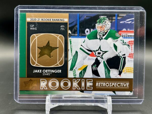 2021-22 Upper Deck Rookie retrospective Gold Jake oettinger #rr-4