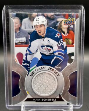 Mark Scheifele 2017-18 Upper Deck Series 1 Game Jersey #GJ-MS rookie hockey card