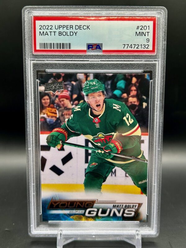 2022-23 Upper Deck Young Guns PSA9 Matt Boldy #201