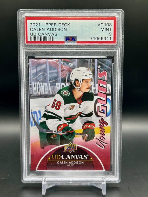 2021 Upper Deck Young Guns Canvas psa9 #c108 Calen Addison