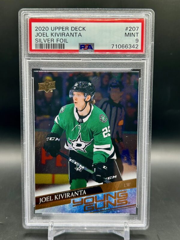 2020-21 Upper Deck Young Guns Silver Foil Joel Kiviranta#207 Psa9