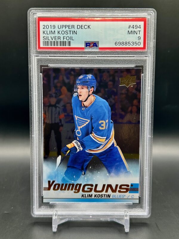 2019-20 Upper Deck Young Guns Silver Foil Klim Kostin #494 psa9