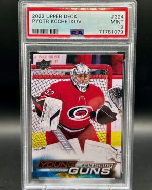 2022-23 Upper Deck Young Guns Pyotr Kochetkov Rookie Card #224 PSA 9 hockey card