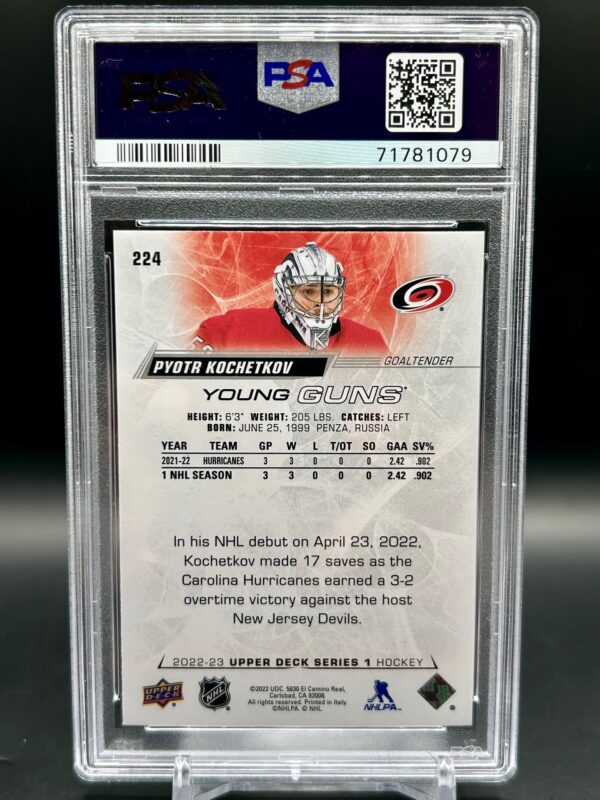 2022-23 Upper Deck Young Guns Pyotr Kochetkov Ps9 #224 - Image 2