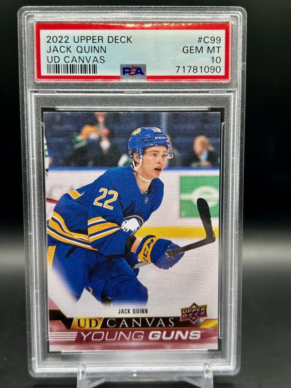 2022-23 Upper Deck Young Guns Canvas Jack Quinn #c99 psa10